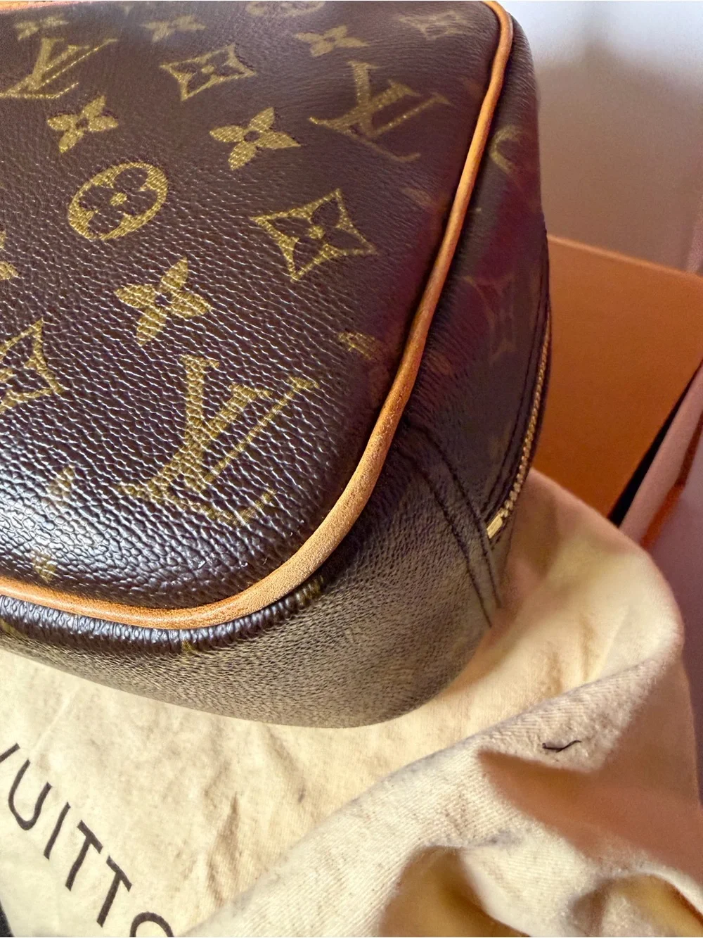 Louis Vuitton Trouville Monogram Canvas Satchel | COA + Dust Bag |